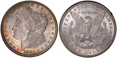 1880-O $1 VAM 17 Checkmark MS61