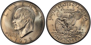 1972 $1 Type 2 MS65