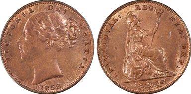 1858 1/4D S-3950 MS63RB