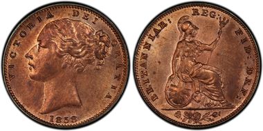 1858 1/4D S-3950 MS63RB