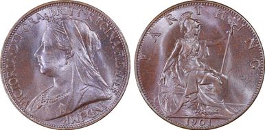 1901 1/4D S-3964 Blackened finish MS65+