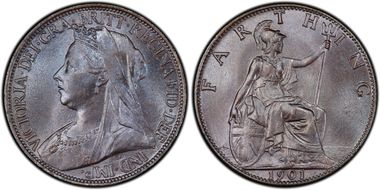 1901 1/4D S-3964 Blackened finish MS65+