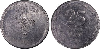 JE5709 (1949) 25 Pr KM-12 w/Pearl AU58