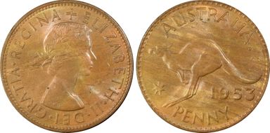 1953 A. (p) 1D MS64RB