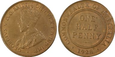 1928 1/2D MS63BN