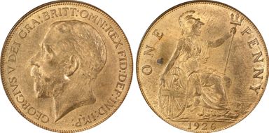 1926 1D S-4051 Orig Effigy MS64RB