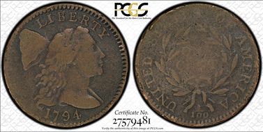 1794 1C Head of 1795 F15BN