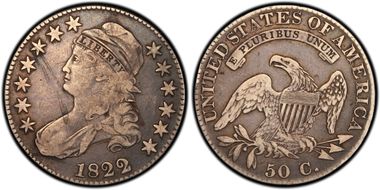 1822/1 50C O-102 VF20