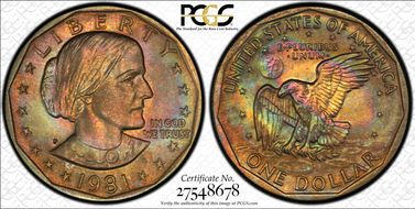 1981-P SBA$1 MS66