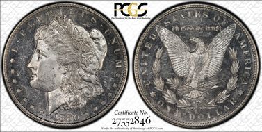 1880-S $1 MS61DMPL