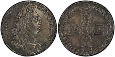 1696 6D S-3520 Early Harp MS63