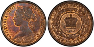 1864 1C Tall 6 MS63RB
