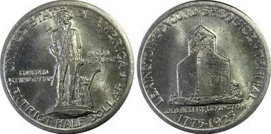 1925 50C Lexington MS64+