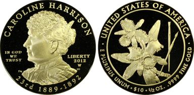 2012-W $10 Frances Cleveland 2nd PR70DCAM