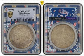 (1908) $1 Y-14 LM-11 AU53