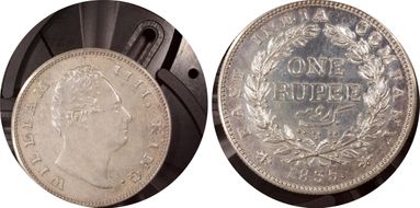 1835.(C) Rupee SW-1.43 KM-450.2 Restrike PR64