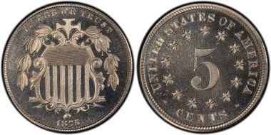 1875 5C PR67CAM