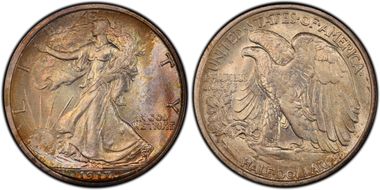 1917-S 50C Reverse MS65