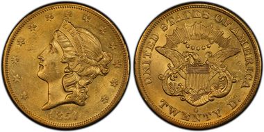 1851-O $20 MS61