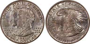1921 50C Alabama, 2X2 MS66