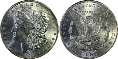 1894-S $1 MS62