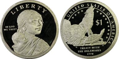 2013-S $1 Native American First Strike PR68DCAM