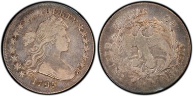 1795 $1 BB-52, Centered Bust F15