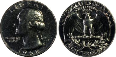1968-S 25C PR65