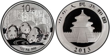 2013 10 Yn Panda Silver PAN-589A MS69