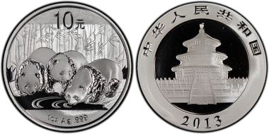 2013 10 Yn Panda Silver PAN-589A MS69
