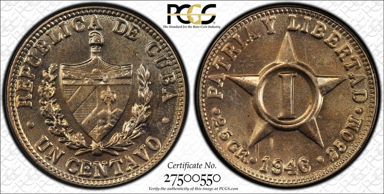 Cert 27500550 - Coin Image