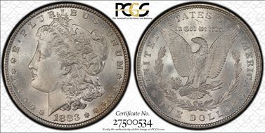 1883 $1 MS66+