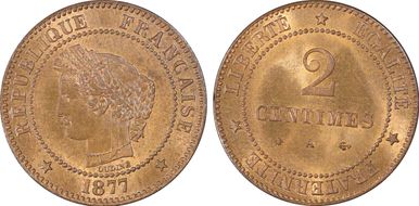 1877-A 2C Gad-105 F-109 MS65RB