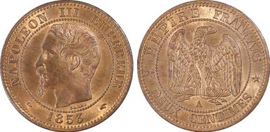 1853-A 2C Gad-103 F-107 MS65RB