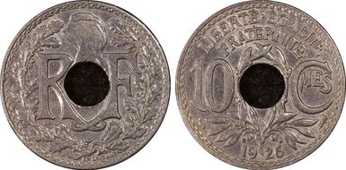 1926 10C Gad-286 F-138 AU58