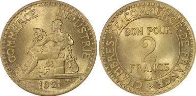 1921 2 Fr Gad-533 F-267 MS65