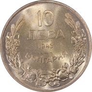 1943 10 Leva KM-40b MS66