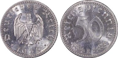 1935-E 50 Pfg J-368 MS64