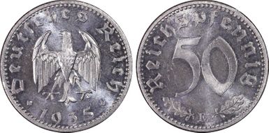 1935-E 50 Pfg J-368 MS66