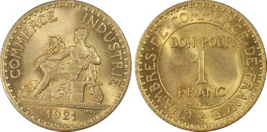 1921 1 Fr Gad-468 F-218 MS66