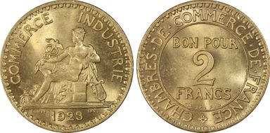 1923 2 Fr Gad-533 F-267 MS65