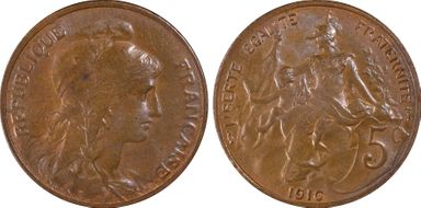 1916 5C Gad-165 F-119 MS64BN