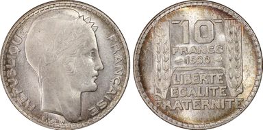 1930 10 Fr Gad-801 F-360 MS66