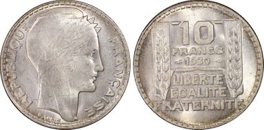 1930 10 Fr Gad-801 F-360 MS65+