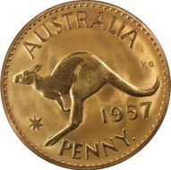 1957 Y. (p) 1D Matte PR66RD