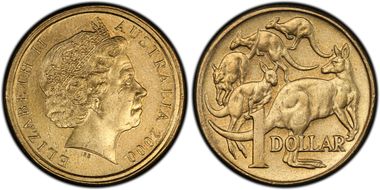 2000 $1 Mule-Struck w/10C Obv MS63