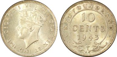 1943-C 10C MS64+