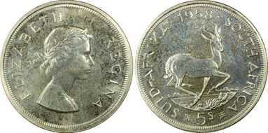 1958 5 Shil PR65