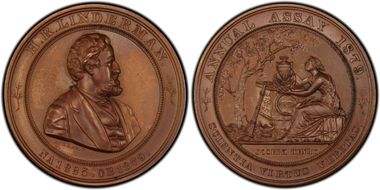 1879 AE Medal JK-AC-19, H.R. Linderman MS65BN