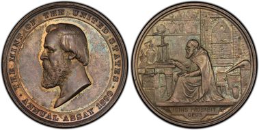 1880 Medal JK-AC-22 Silver Rutherford B. Hayes Pattern SP64